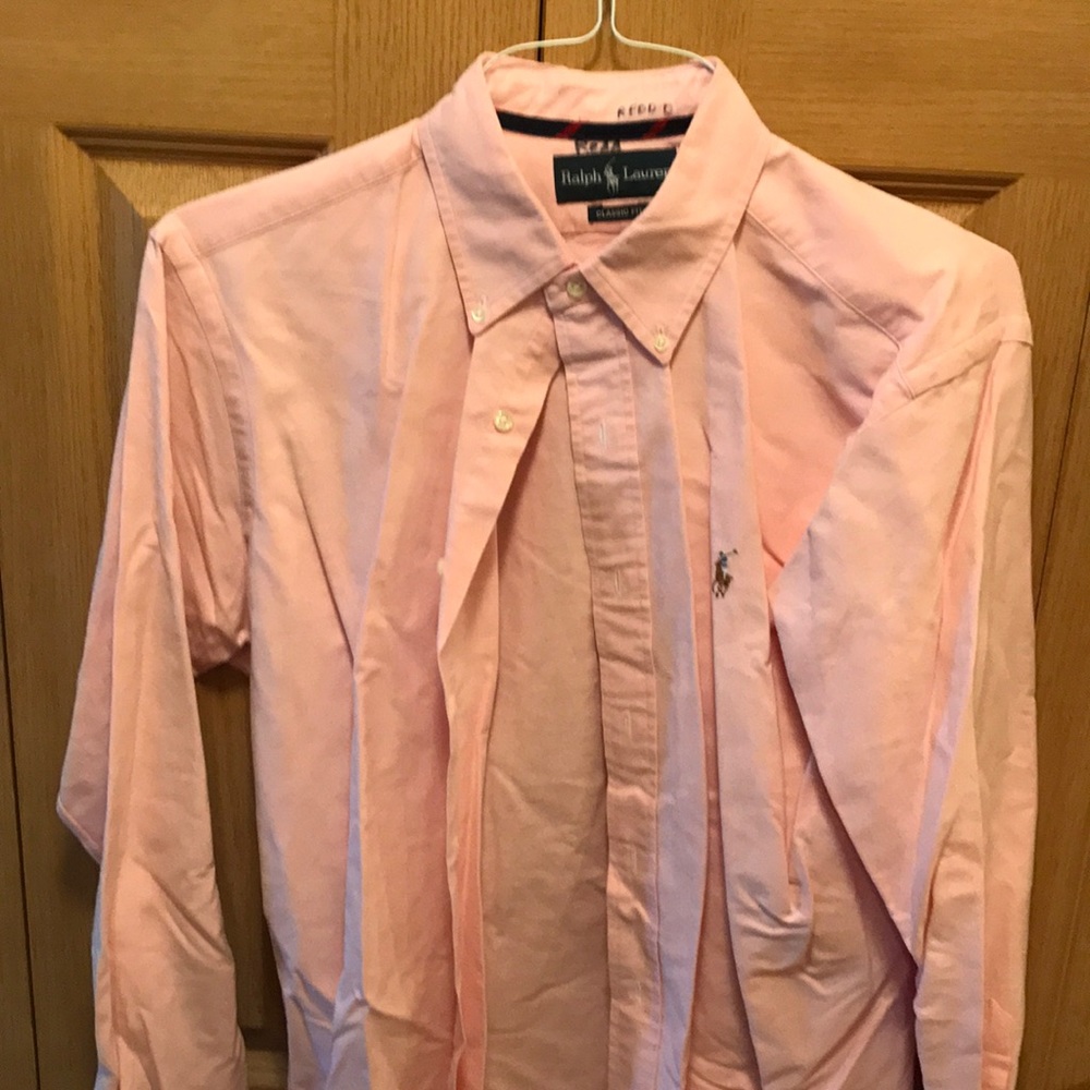 Pink polo button down